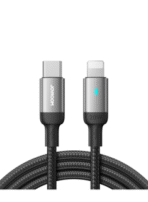 JOYROOM كابل سلسلة S-A10 Type C إلى Lightning - 30 وات - 1.2 متر - أسود