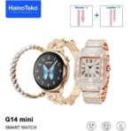 ⁦ساعة سمارت نسائية بتصميم مميز مع 3 أسوار مختلفة HainoTeko G14 Mini Smart Watch⁩ - الصورة ⁦3⁩