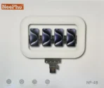 ⁦حلقة إضاءة LED Neepho NP-48 مع سطوع قابل للتعديل ودوران 360 درجة، مثالية للتصوير الفوتوغرافي .⁩ - الصورة ⁦2⁩