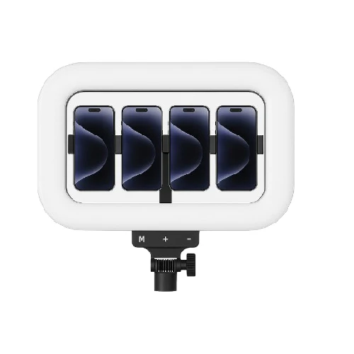حلقة إضاءة LED Neepho NP-48 مع سطوع قابل للتعديل ودوران 360 درجة، مثالية للتصوير الفوتوغرافي .