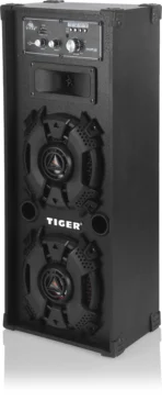 ⁦سماعة صب ووفر تايجر، 15 وات، بلوتوث، ريموت كنترول، 25×60×18 سم، TG-6350/1 - اسود⁩ - الصورة ⁦2⁩