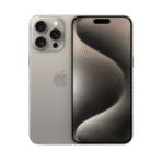 ابل موبايل iPhone 15 Pro Max (256 جيجابايت) - تيتانيوم طبيعي مع خاصية التعرف على الوجه