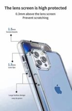 ⁦جراب شفاف من إيفو لهاتف آيفون 11 برو ماكس ، حماية من السقوط بدرجة عسكرية، زوايا واقية هوائية ماصة للصدمات، مقاوم للاصفرار، ظهر أكريليك صلب، مقاوم للخدش،⁩ - الصورة ⁦4⁩