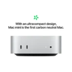 ⁦جهاز Mac mini (2024) من آبل (شريحة آبل M4 برو مع وحدة معالجة مركزية 10 نواة ومعالج رسومات 10 نواة، ذاكرة موحدة 16 جيجابايت، 256 جيجابايت)⁩ - الصورة ⁦8⁩
