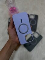 جراب  iPhone 16 Pro Max، جراب هاتف MagSafe من الجلد والسيليكون قوي مقاوم للصدمات، جراب نحيف للغاية مع بطانة داخلية لمنع ظهر هاتفك من الخدوش، يدعم الشحن اللاسلكي، حماية شديدة التحمل ومضاد للخدش