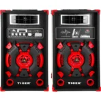 ⁦مضخم صوت Tiger 8800 USB SD/تحكم عن بعد/بلوتوث/Equ/10 بوصة TG-SB-B012 أسود .⁩ - الصورة ⁦2⁩