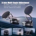 ⁦حامل هاتف مغناطيسي Magsafe دوار 360° مع كوب شفط – مزدوج الوجه، قابل للطي والسحب – إصدار محسن للسيارة والمكتب والمنزل .⁩ - الصورة ⁦11⁩