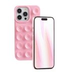 ⁦جراب هاتف ثلاثي الأبعاد مزود بكأس شفط مع حزام حبل لهاتف iPhone 15 Pro Max غطاء واقٍ ناعم من الصدمات⁩ - الصورة ⁦5⁩