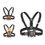 ⁦PLOKAMA حامل الصدر CX-10 للكاميرا الرياضية والهاتف الذكي - تصوير منظور الشخص الأول FPV - مرن، قابل للتعديل 360 درجة، سريع الفك للأجهزة الرياضية - اسود⁩ - الصورة ⁦2⁩