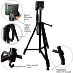 ⁦حامل كاميرا ثلاثي القوائم 3366 برأس دوار 360 درجة أفقيًا ورأسيًا - لكاميرات DSLR .⁩ - الصورة ⁦7⁩