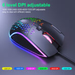 ⁦كمبيوتر ماوس ألعاب سلكي IMICE T97 مريح USB 13 RGB للكمبيوتر المحمول ماوس ألعاب الكمبيوتر مفتاح كامل زر إطلاق الماكرو 7Key .⁩ - الصورة ⁦2⁩