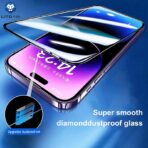 ⁦واقي شاشة زجاجي مقاوم للغبار Lito D+ Pro لهاتف iPhone 14⁩ - الصورة ⁦4⁩