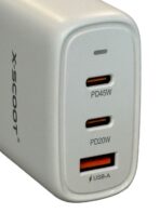 ⁦شاحن حائط X-Scoot CH-234 مزود بمنفذين PD Type-C + USB 65 وات للشحن السريع⁩ - الصورة ⁦2⁩