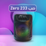 ⁦مكبر صوت ZR-233S اللاسلكي من زيرو، محمول بتقنية بلوتوث ومزود بقارئ بطاقات SD/AUX/USB - اسود⁩ - الصورة ⁦2⁩