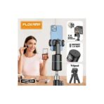 ⁦PLOKAMA مثبت هاتف محمول AUTO-A20 مع تتبع الوجه 360°، منفذ Type-C وجهاز تحكم عن بعد - مثالي لصناع المحتوى، التصوير الذاتي، جلسات المكياج والمحاضرات⁩ - الصورة ⁦4⁩