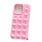 ⁦جراب هاتف ثلاثي الأبعاد مزود بكأس شفط مع حزام حبل لهاتف iPhone 15 plus غطاء واقٍ ناعم من الصدمات⁩ - الصورة ⁦3⁩