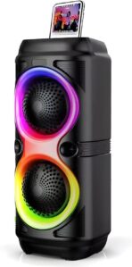 سبيكر زيرو zr-650، بلوتوث تعزيز الصوت الجهوري, خفيفة الوزن, ضوء LED, منفذ USB لأنظمة الصوت المحيطي, للهواتف الذكية أو الأجهزة اللوحية, لمشغلات DVD, لمشغلات الموسيقى .