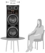 ⁦تايجر مكبر صوت TIGER TG - 15500يو اس بي - صوت نقي وواضح مكبر صوت (100W) بلوتوث , AUX, USB مع جهاز تحكم - أسود .⁩ - الصورة ⁦2⁩