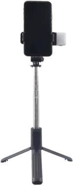 ⁦سيلفي ستيك– موديل N08 بلوتوث مع حامل ثلاثي متكامل- دوران 360 درجة - مصنوعة من الفولاذ المقاوم للصدأ والبلاستيك ABS⁩ - الصورة ⁦6⁩