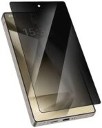 شاشة حماية كاملة للخصوصية من الزجاج المقوى لموبايل سامسونج S25 الترا من جوي رووم، لون أسود