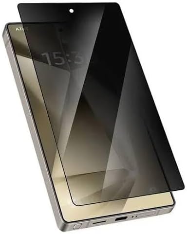 شاشة حماية كاملة للخصوصية من الزجاج المقوى لموبايل سامسونج S25 الترا من جوي رووم، لون أسود