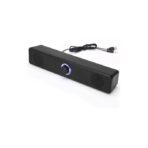 ⁦مكبر صوت USB ZR-100 اسبيكر بلوتوث, سماعات كمبيوتر خارجية بمنفذ USB لأجهزة الكمبيوتر والتابلت واللاب توب - لون أسود.⁩ - الصورة ⁦2⁩