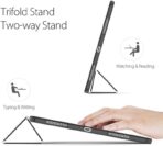 ⁦جراب حماية توبي بتصميم قلاب مع حامل لجهاز اي باد برو (12.9 بوصة) من دوكس دوسيس (المنتج لا يشمل القلم) (2022) (2021) (2020) (2018) - لون أسود⁩ - الصورة ⁦7⁩