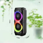 ⁦JBL صب ٨ بوصة 1200أمبير بلوتوث محمول بإضاءة RGB ستريو بلوتوث, شحن يو اس بي الأجهزة المتوافقة حاسوب لوحي, حاسوب محمول, هاتف ذكي.⁩ - الصورة ⁦2⁩