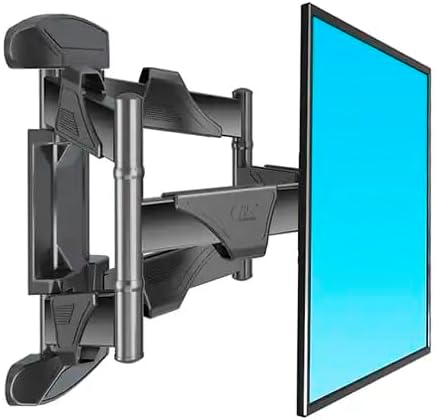 حامل تلفزيون يثبت على الحائط بحركة كاملة (P5) لمعظم شاشات تلفزيون الليد وLCD مقاس 32-60 بوصة، قابل للتعديل والدوران، يدعم وزن يصل إلى 36.4 كجم