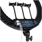 ⁦رينج لايت 21 بوصة كبيرة الإضاءة الفوتوغرافية HQ-21N LED الدائري selfie ملء ضوء معرينج لايت 3 قطعة حامل جوّال بلاستيكي 72w أضواء عكس الضوء مع حامل معدن ارتفاع 2 متر⁩ - الصورة ⁦4⁩