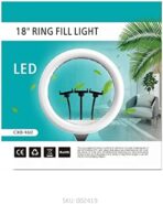 ⁦مصباح دائري CXB-460 مقاس 18 انش مع درجة حرارة متعددة الالوان .⁩ - الصورة ⁦2⁩