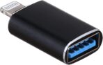 ⁦محول كاميرا هاب لايتنينج USB معتمد من ابل بمنفذ USB3 بمزامنة بيانات او تي جي انثى مع ايفون 12/11/X/ايباد وقارئ كارت ومحرك فلاش وماوس وكيبورد ووصلة بينية للالات الموسيقية MIDI⁩ - الصورة ⁦2⁩