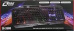 ⁦كيبورد العاب برو جيمر باضاءة RGB من زيرو الكترونيكس ZR-2080 - اسود، USB .⁩ - الصورة ⁦7⁩