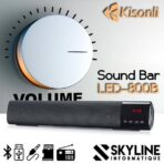⁦مكبر صوت ستيريو LED-800B من كيسونلي، صوت ستيريو بلوتوث لاسلكي، يدعم منفذ AUX/USB وبطاقة الذاكرة والراديو، ميكروفون مدمج للرد على المكالمات من خلاله⁩ - الصورة ⁦6⁩