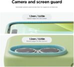 ⁦جراب موبايل سيليكون رفيع جدًا، متوافق مع آيفون 16 - مضاد للصدمات مع بطانة ناعمة مضادة للخدش من المايكروفايبر - حماية للكاميرا⁩ - الصورة ⁦3⁩