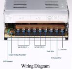 ⁦باور سبلاي متعدد الاستخدامات 12 فولت 30 امبير، محول تيار متردد منظم عالمي 360 وات لشرائط ليد وكاميرات المراقبة والراديو والكمبيوتر، يدعم مدخل تيار متردد 110 فولت/220 فولت⁩ - الصورة ⁦7⁩