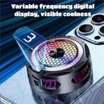 ⁦مبرد العاب متوافق مع موبايل ماجسيف اي و2 مشبك خلفي اندرويد | للاعبين | السائقين | الاستخدام طوال اليوم | درجة حرارة التبريد | مبرد مضاد للحرارة | مروحة تبريد (ضرورية لاستخدام محول 3 امبير/ 15 واط⁩ - الصورة ⁦8⁩