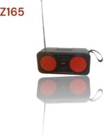 ⁦راديو قابل لإعادة الشحن Z165 – ZERO يعمل بالطاقة الشمسية يدعم محرك فلاش ميموري وبطاقة ذاكرة ويعمل بالطاقة الشمسية مع مصباح يدوي بلون أحمر⁩ - الصورة ⁦4⁩