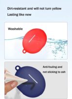 ⁦حافظة سيليكون متوافقة مع سماعات هواوي فري بادز 6i -5iواقية من السيليكون الناعم مضادة للصدمات حلقة تعليق لهواوي⁩ - الصورة ⁦4⁩