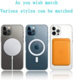 ⁦جراب مغناطيسي شفاف لموبايل آيفون 11 ب ماج سيف للشحن اللاسلكي حماية مضاد للاصفرار سيليكون ناعم وبولي يوريثين مقاوم للحرارة بمغناطيسات متوافق مع جميع اكسسوارات⁩ - الصورة ⁦2⁩