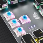 ⁦مجموعة جيمنج مضيئة AULA T500 المخصصة للألعاب لوحة مفاتيح ميكانيكية ببكرة الوسائط المتعددة المتطورة مع ماوس ميكانيكى قابلين للبرمجة من اولا .⁩ - الصورة ⁦3⁩