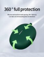 ⁦جراب حماية من السيليكون لسماعات ريلمي بادز اير 5، غطاء متين مضاد للصدمات⁩ - الصورة ⁦3⁩