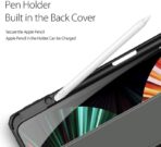 ⁦جراب حماية توبي بتصميم قلاب مع حامل لجهاز اي باد برو (12.9 بوصة) من دوكس دوسيس (المنتج لا يشمل القلم) (2022) (2021) (2020) (2018) - لون أسود⁩ - الصورة ⁦4⁩