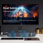 ⁦سبيكر كيسونلي K500 مالتي ميديا 2.0 مع مدخل USB – تصميم أنيق وصوت نقي- مناسب للاستماع للموسيقى، مشاهدة الأفلام، والألعاب - لون اسود⁩ - الصورة ⁦5⁩