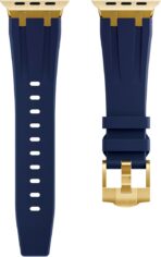 ⁦سوار ساعة T800 الترا للرجال والنساء سيليكون ناعم بتصميم جديد لسلسلة ساعات T800 - ازرق كحلي⁩ - الصورة ⁦2⁩