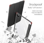 ⁦جراب حماية توبي بتصميم قلاب مع حامل لجهاز اي باد برو (12.9 بوصة) من دوكس دوسيس (المنتج لا يشمل القلم) (2022) (2021) (2020) (2018) - لون أسود⁩ - الصورة ⁦6⁩