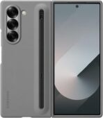 جراب Samsung Z Fold 6 S Pen  لون رمادي