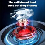 ⁦مبرد العاب متوافق مع موبايل ماجسيف اي و2 مشبك خلفي اندرويد | للاعبين | السائقين | الاستخدام طوال اليوم | درجة حرارة التبريد | مبرد مضاد للحرارة | مروحة تبريد (ضرورية لاستخدام محول 3 امبير/ 15 واط⁩ - الصورة ⁦3⁩