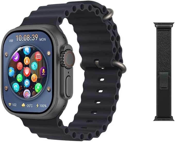 51Vie4Fh29L._AC_ ساعة HK10 ULTRA-A الذكية تدعم الذكاء الاصطناعي مدمج بها شات GPT شاشة AMOLED مراقبة صحية متكاملة حجم الشاشه: 49mm TYPE-C ضد المياه IP68 . - الصورة 1