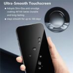 ⁦Joyroom JR-MLG0287 واقي شاشة من الزجاج المقوى (شاشة كاملة 2.5D بحافة سوداء) لجهاز iP 16 Pro Max (مضاد للضوء الأزرق + مقاوم للغبار)⁩ - الصورة ⁦2⁩